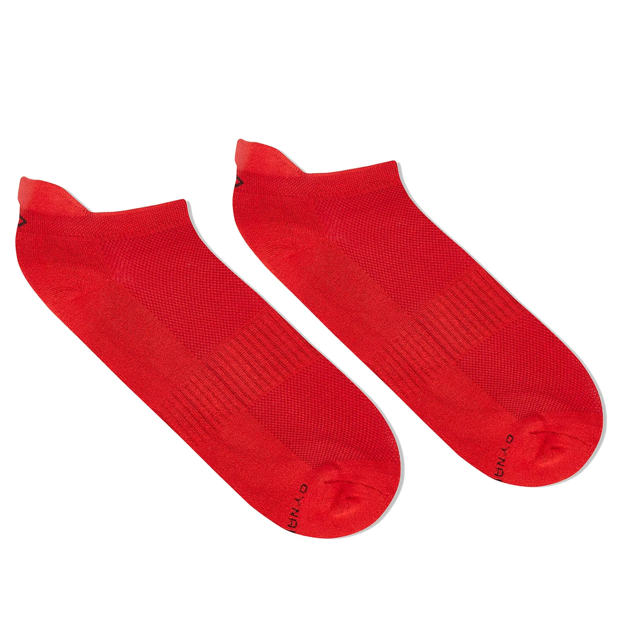 Solid Red Bamboo Unisex Ankle Length Socks