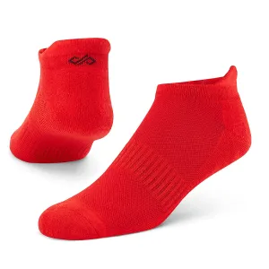 Solid Red Bamboo Unisex Ankle Length Socks