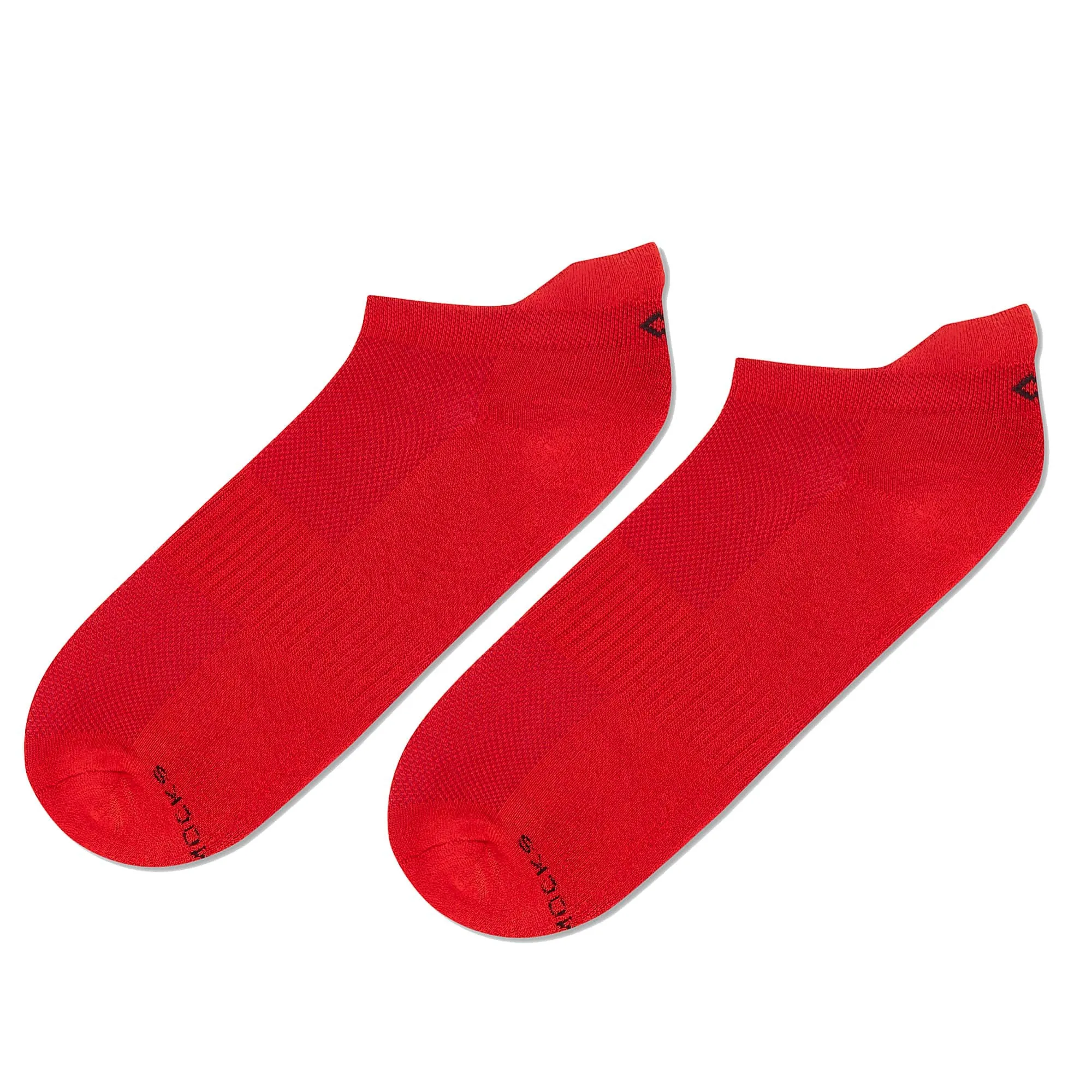 Solid Red Bamboo Unisex Ankle Length Socks