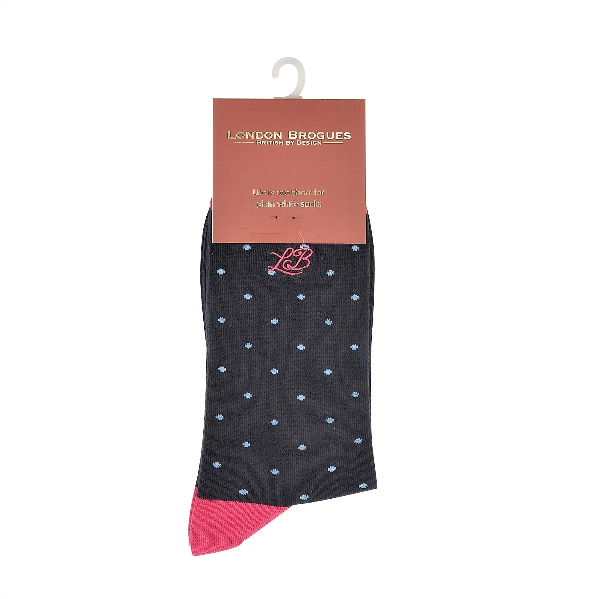 Spot Socks Navy