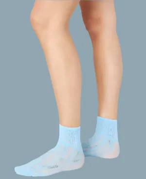 Swedish Stockings Erica Crochet Socks Sky Blue