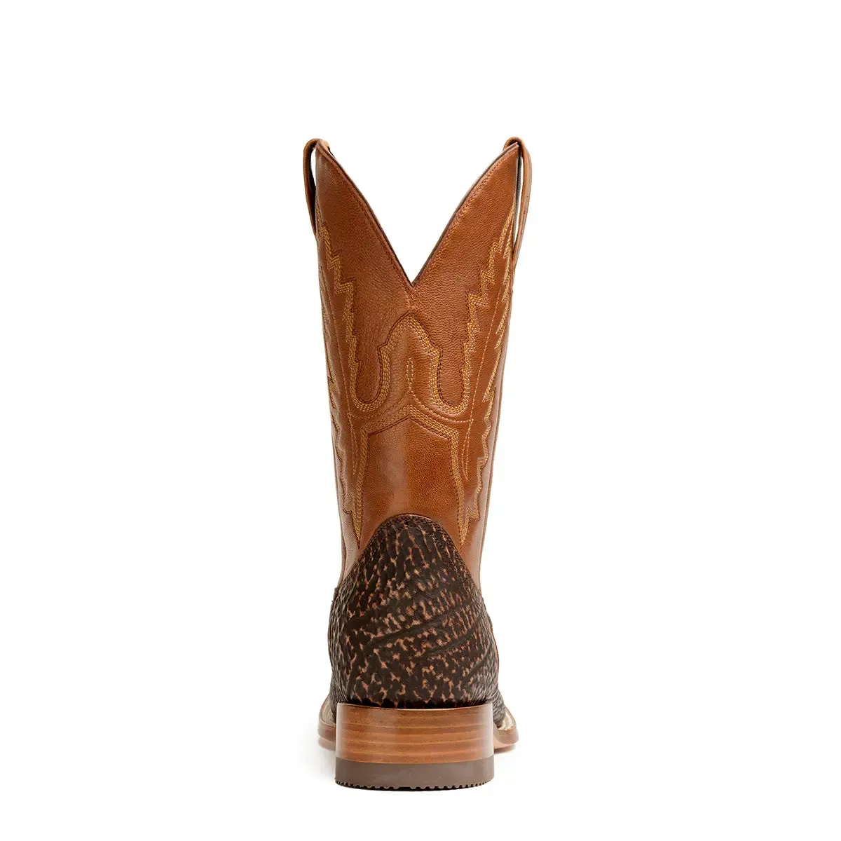 Taylor Shark Stockman Square Toe Boot - Nubuck Safari Brown